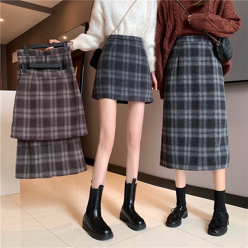 Chân Váy Ngắn Kẻ Sọc Caro Phong Cách Retro Xinh Xắn Cho Phụ Nữ | BigBuy360 - bigbuy360.vn