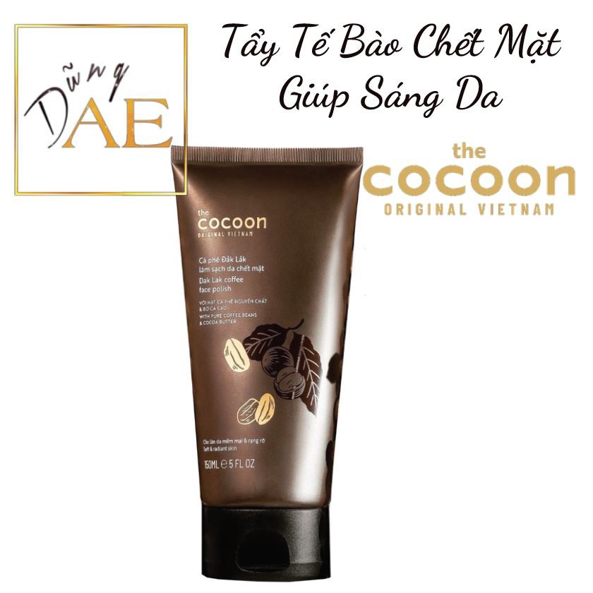 Tẩy Tế Bào Chết Mặt COCOON Cà Phê Đắk Lắk làm sáng da - COCOON Dak Lak Coffee Face Polish 150mL