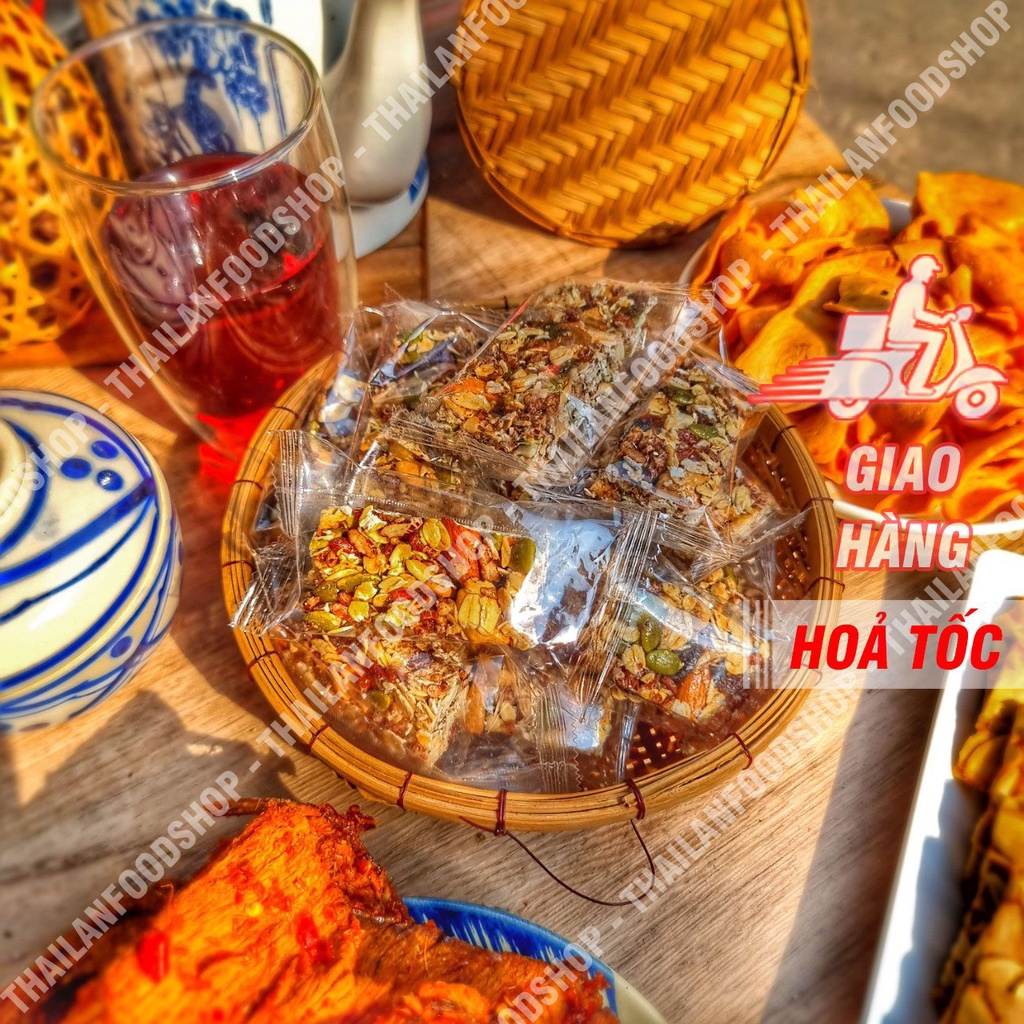 Thạnh Gạo Lứt Granola - Combo 10 thanh rời