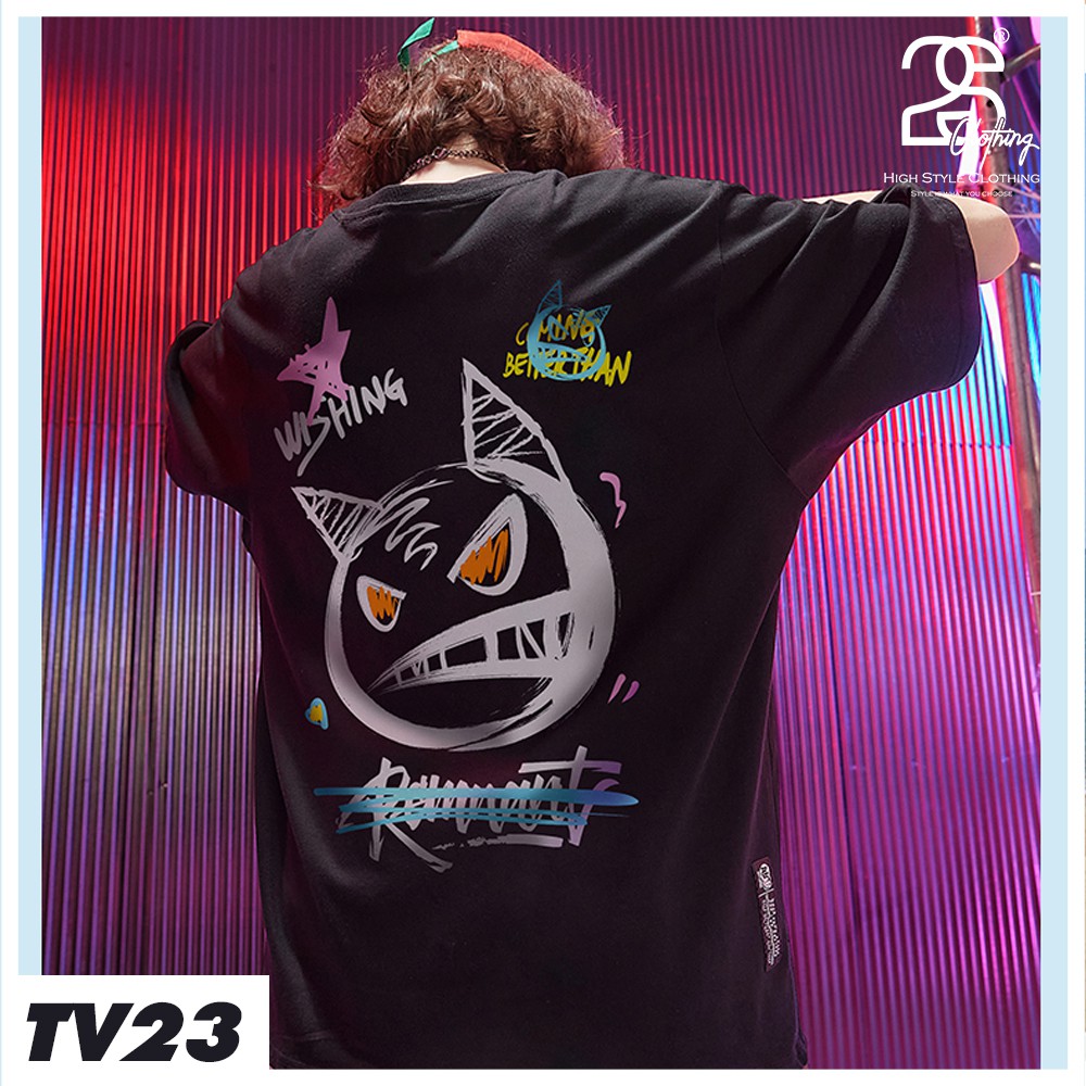 Áo Thun Tay Lỡ 2sClothing Áo Phông StreetWear Unisex Nam Nữ Cotton Oversize Form Rộng Giá Rẻ In Hình Icon Cool Ngầu TV23 | BigBuy360 - bigbuy360.vn