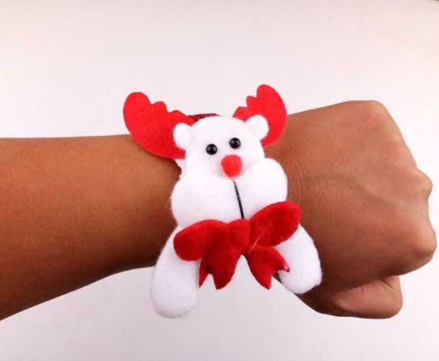 Vòng tay noel nhung có đèn công tắc sịn sò tháo rời được