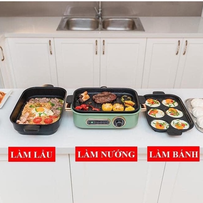 NỐI LẨU NƯỚNG ĐA NĂNG 4 IN 1 SEKA SK86 CHẤT LIỆU CAO CẤP CHỐNG DÍNH CAO