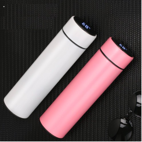 [ BAO GIÁ SHOPEE ] Bình Nước Giữ Nhiệt Đo Nhiệt Độ Lõi Inox 304 Cao Cấp Hàng Dày Dặn 500ml Nước