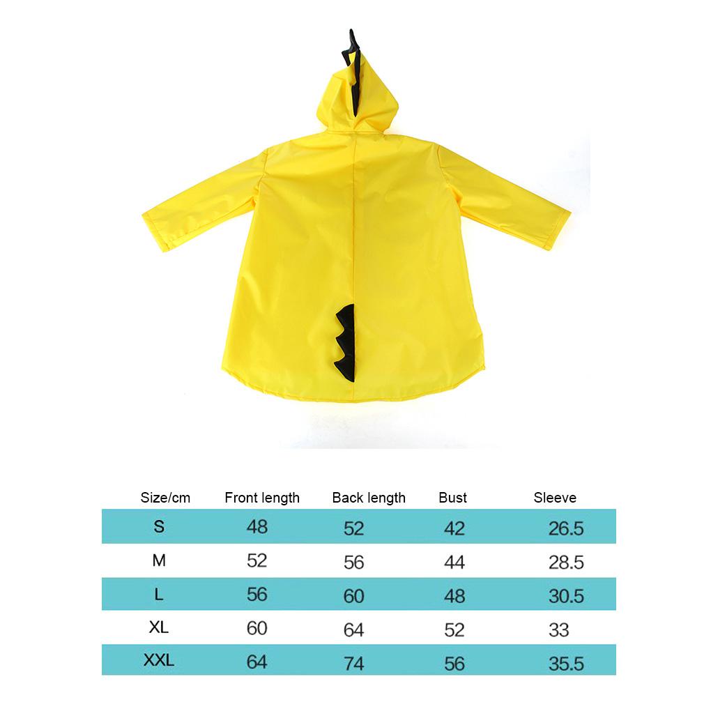 Áo Mưa Có Mũ Trùm Chống Nước In Họa Tiết Hoạt Hình Cho Bé