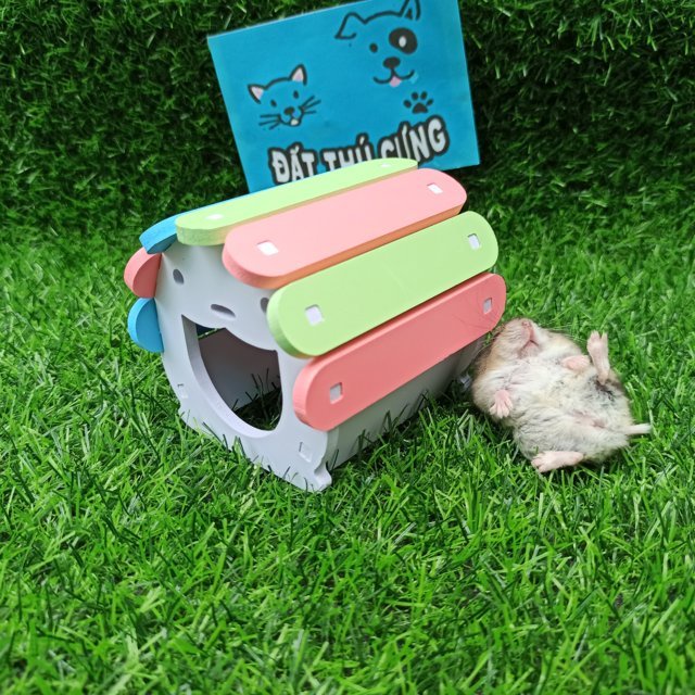 Nhà ngủ giữ ấm hamster mái vòm Size nhỏ FreeShip