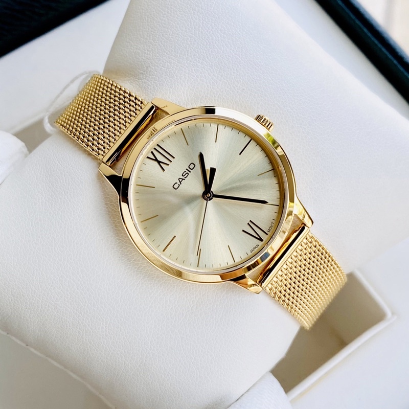 Đồng hồ nữ dây thép Casio LTP E157MG