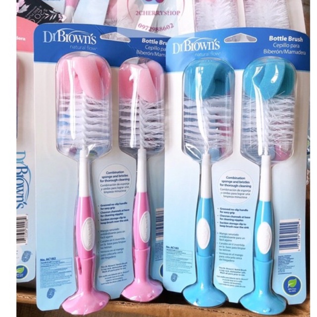 Combo 2 cọ bình sữa Dr Brown’s chính hãng