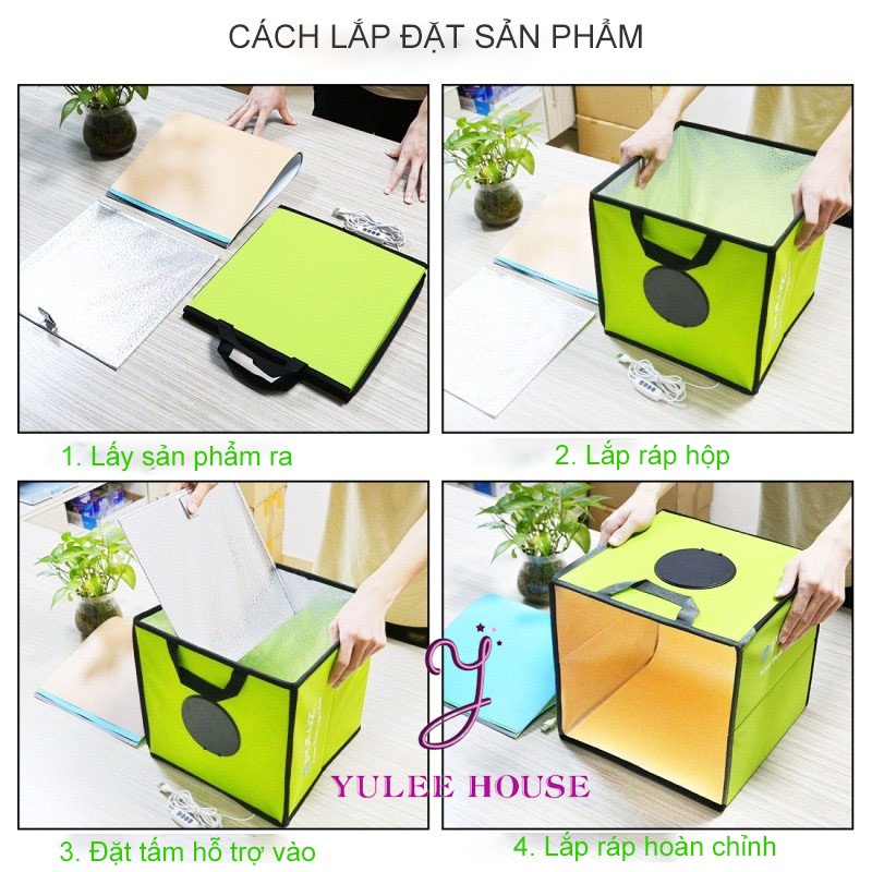 HỘP CHỤP SẢN PHÂM 30x30cm PULUZ - TẶNG KÈM PHÔNG NỀN - BẢO HÀNH CHÍNH HÃNG