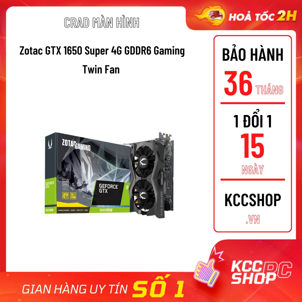 Card màn hình Zotac GTX 1650 Super 4G GDDR6 Gaming Twin Fan