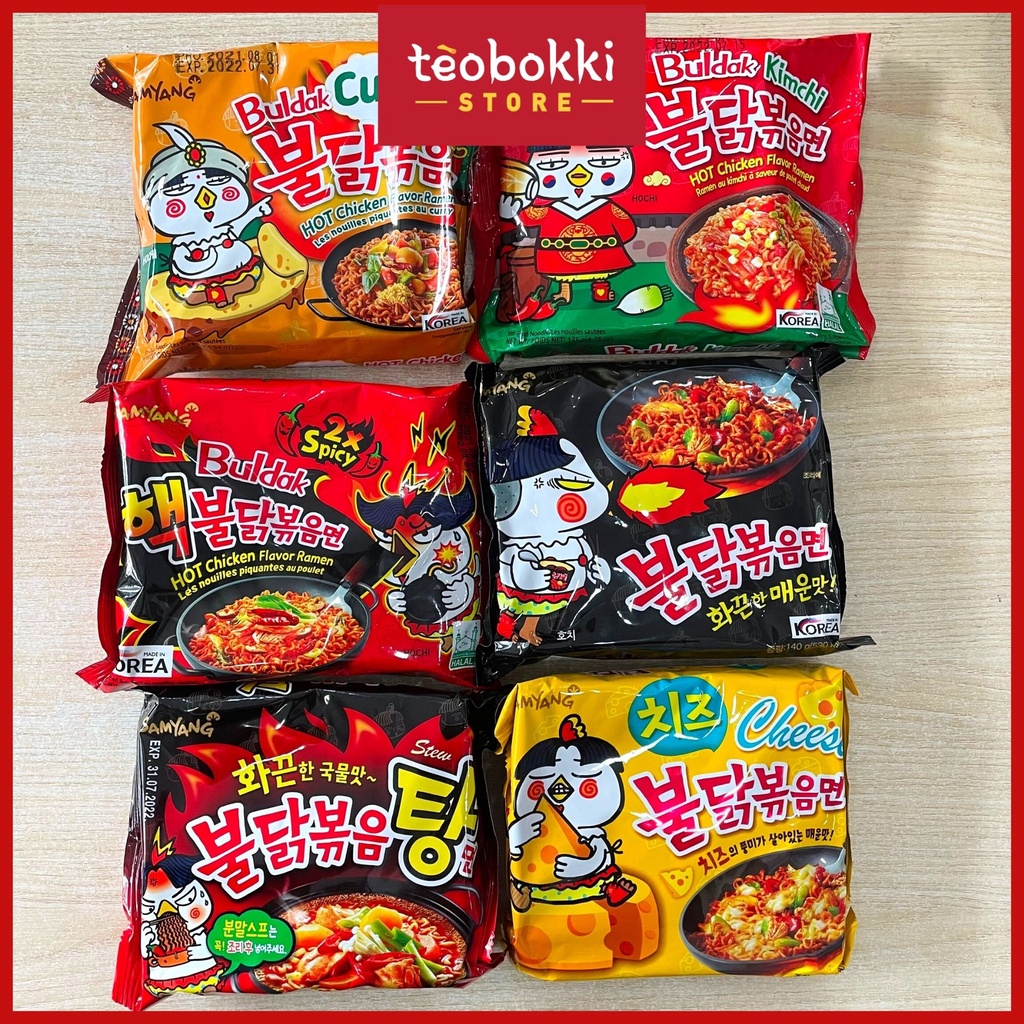 Mì gà cay Samyang đủ vị