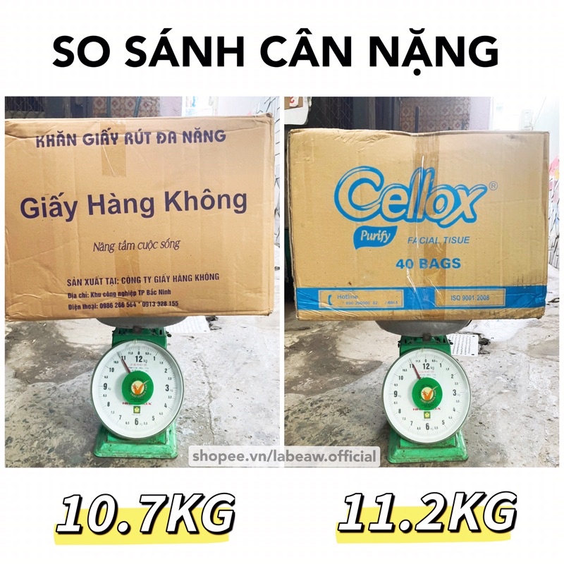 Khăn giấy rút CELLOX 3 LỚP x 260 TỜ (xịn tương đương giấy Hàng Không)