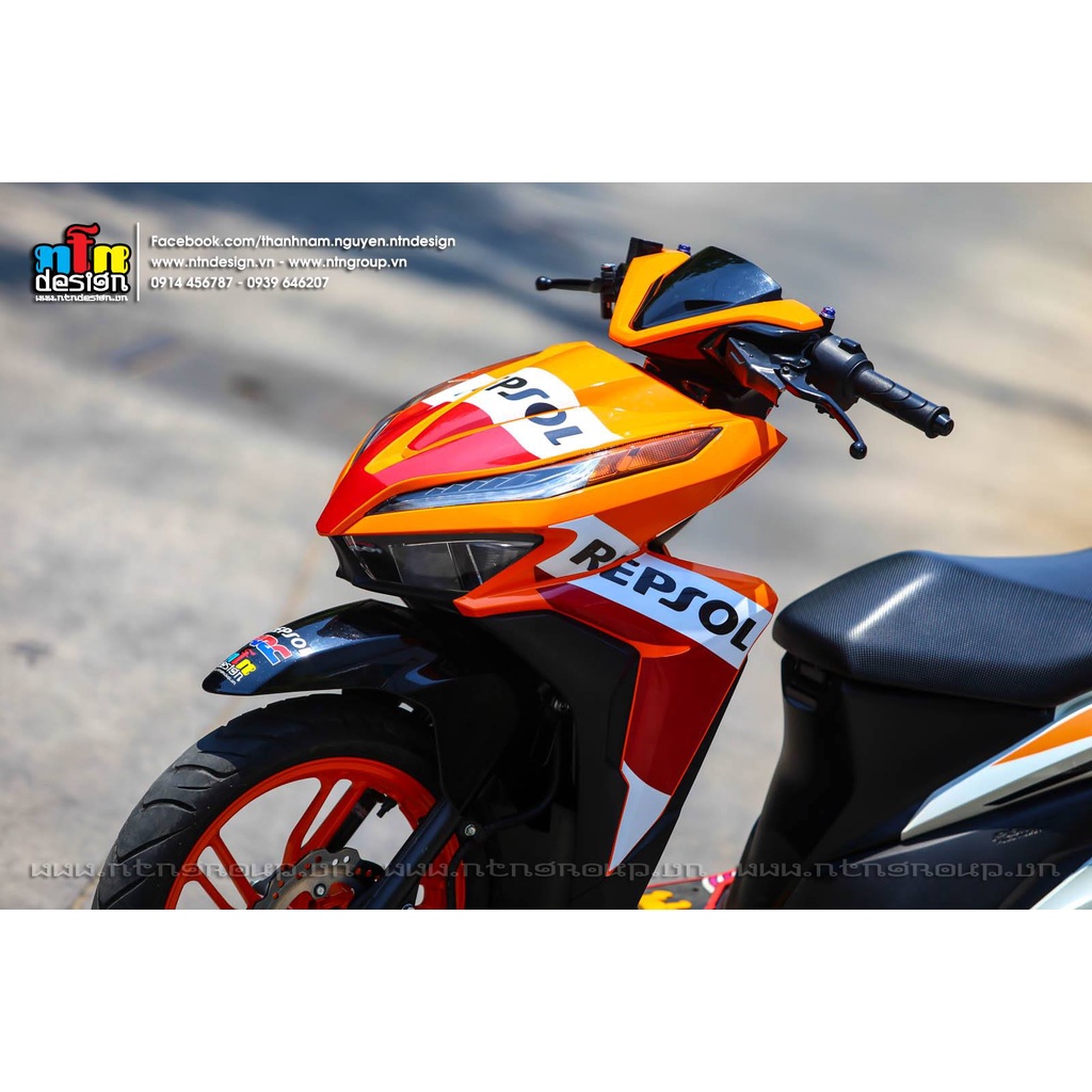 Tem Rời Dán Xe Vario Mẫu Repsol Cực Đẹp,  BILL DECAL