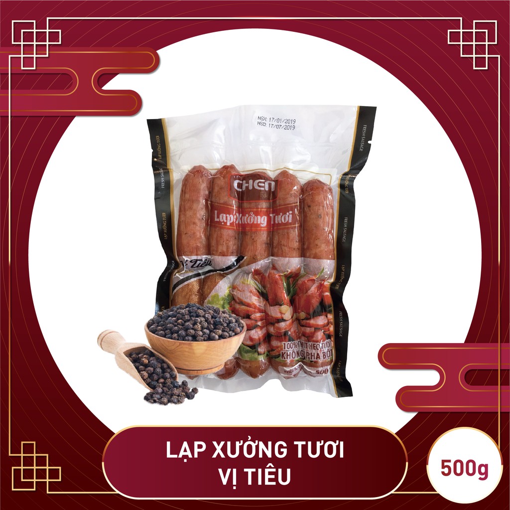 Lạp xưởng tươi CHEN Đài Loan CAO CẤP 500gr  KHÔNG PHA BỘT