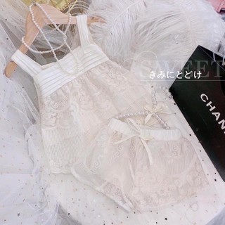 Set 2 dây ren bản to cho bé gái