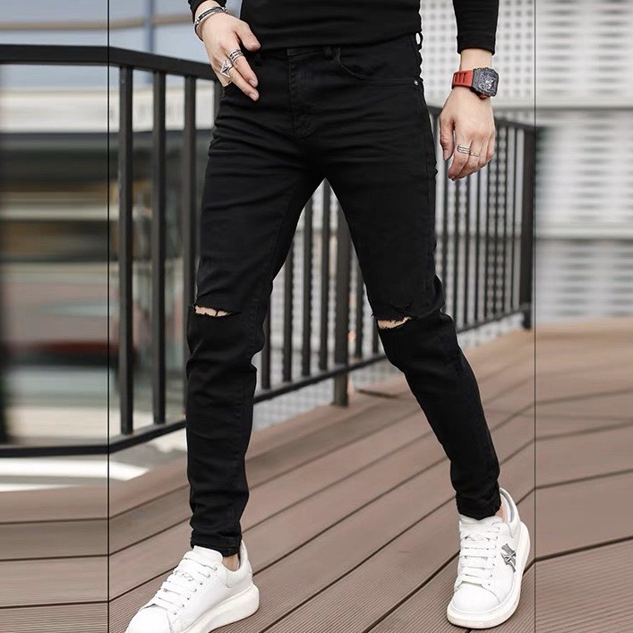 Quần jean nam chất bò cao cấp co dãn 4 chiều cực đẹp from dáng skinny đẹp CAROLLSTORE Q12