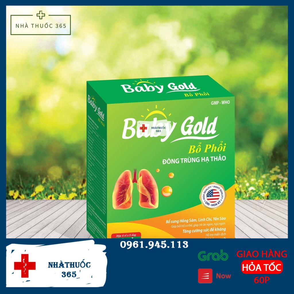 Baby Gold Bổ Phổi - Đông trùng hạ thảo Hồng sâm Linh Chi Bổ Phổi, Giảm Ho, Hạn Chế Tăng Tiết Đờm