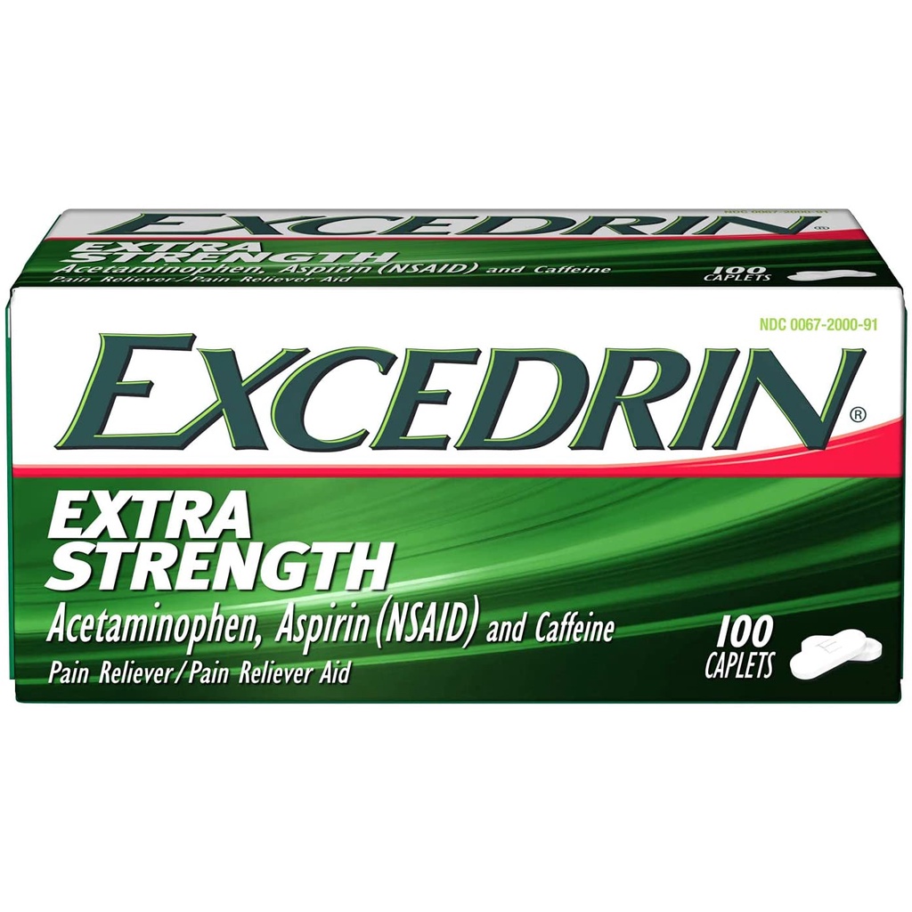 HŨ Excedrin Extra Strength SET TÁCH LẺ 25 VIÊN