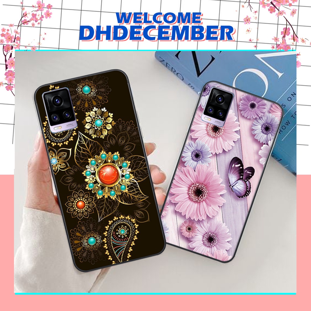 Ốp lưng Vivo V20 in hình hoa tinh tế , mới mẻ DH DECEMBER