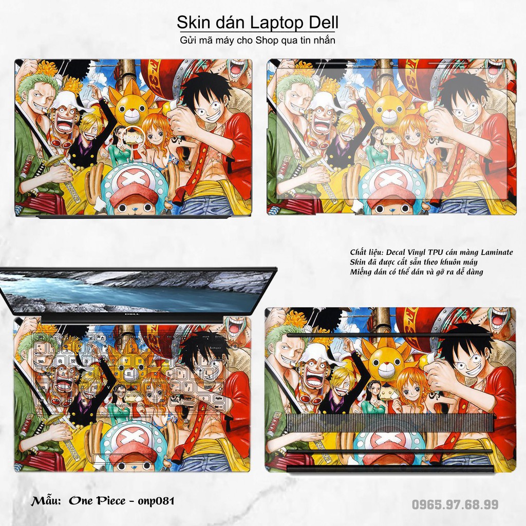 Skin dán Laptop Dell in hình One Piece nhiều mẫu 7 (inbox mã máy cho Shop)