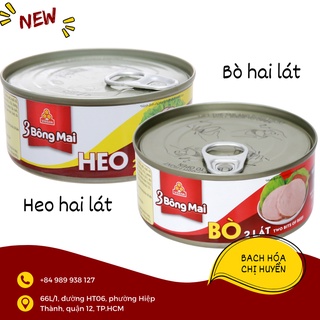 Heo /bò hai lát 3 bông mai vissan hộp 150g