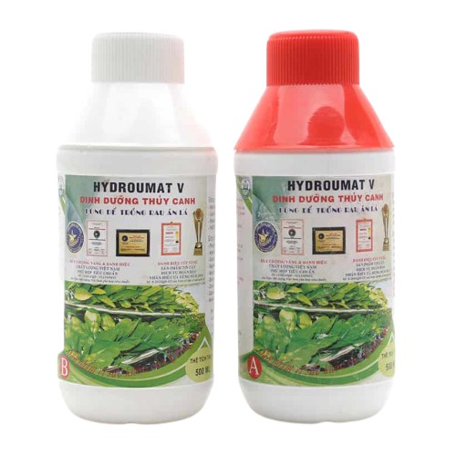 Combo 3 cặp dinh dưỡng thủy canh HydroUmat V TẶNG KÈM 1 gói hạt giống cải ngọt