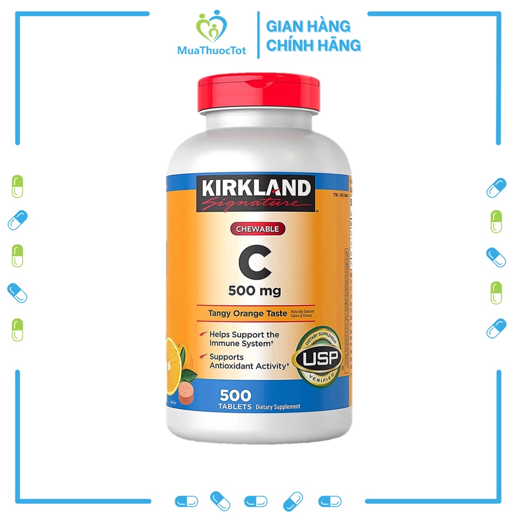 Kirkland Bổ Sung Vitamin C Tăng Cường Miễn Dịch 500 viên