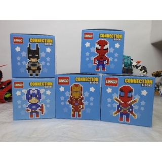 Lắp ráp Squidgame✔Hello kitty✔batman, spider man hãng LINKGO