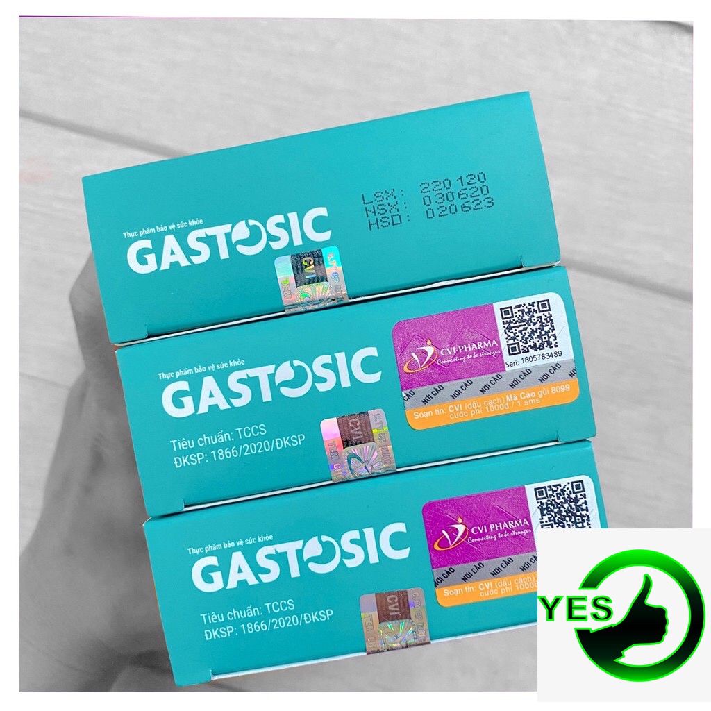 GASTOSIC Hộp 30 viên - Giải pháp cho người bị viêm loét, trào ngược dạ dày thực quản
