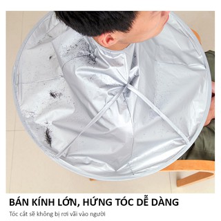 Áo Choàng Cắt Tóc Có Khay Hứng