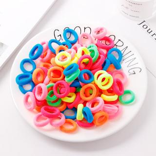Hộp 100 Dây Thun Cột Tóc 3cm Cho Bé Gái