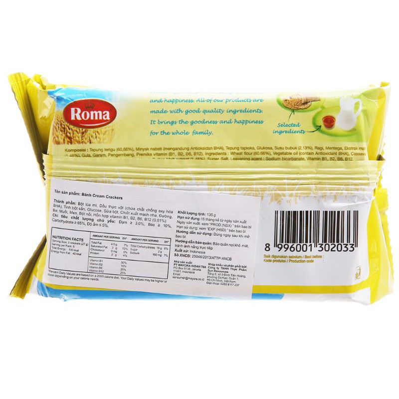 BÁNH MALKIST CRAKER 135 g