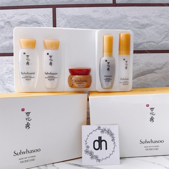 (SALE THANH LÝ) SET MINI Sulwhasoo Basic Kit Mini Set 5 sản phẩm chống lão hoá, nâng cơ, làm săn da