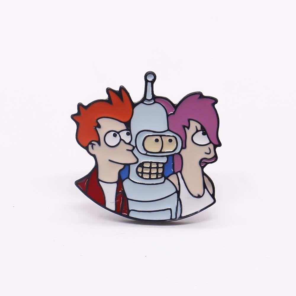 Trâm Cài Áo Philip J.Fry Tráng Men Hình Phim Futurama Kid Làm Quà Tặng Cho Nữ