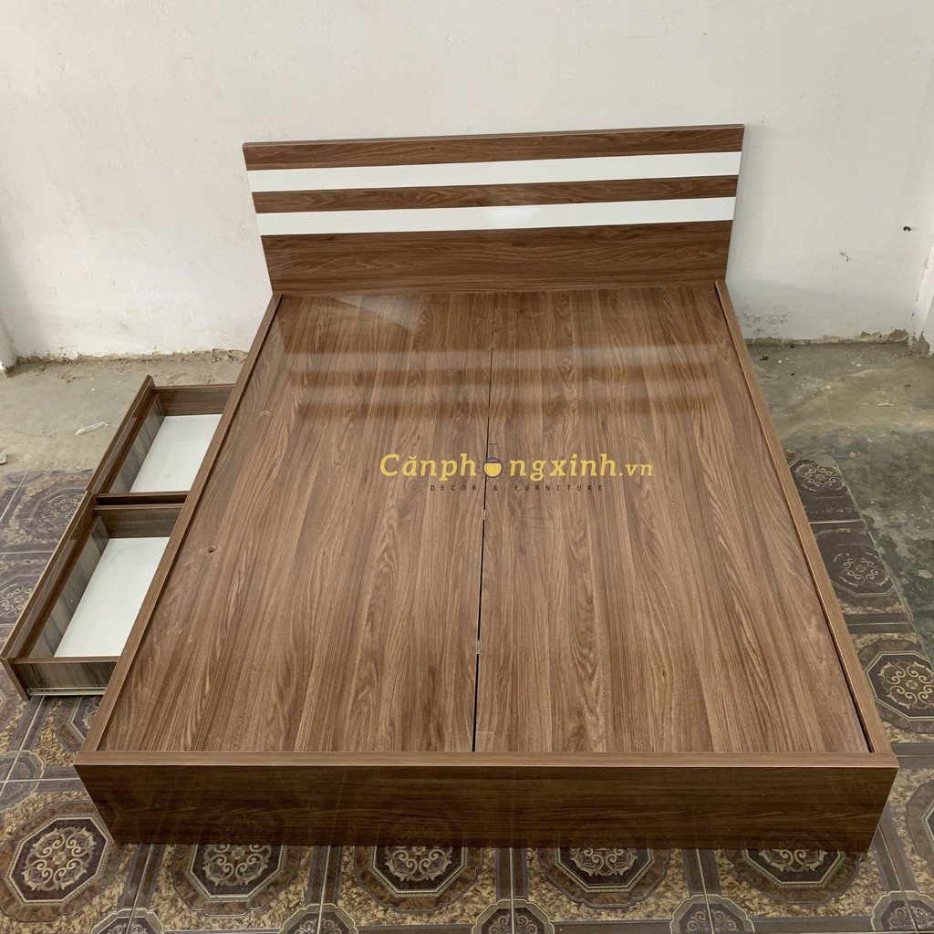 Giường ngủ gỗ cn MDF 2 hộc kéo CPX-G25 | BigBuy360 - bigbuy360.vn