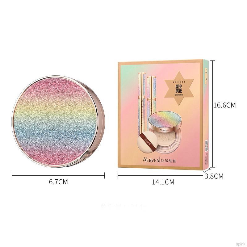 [Hàng mới về] Bộ 3 phụ kiện trang điểm mắt gồm bút kẻ mắt + mascara + air cushion | BigBuy360 - bigbuy360.vn