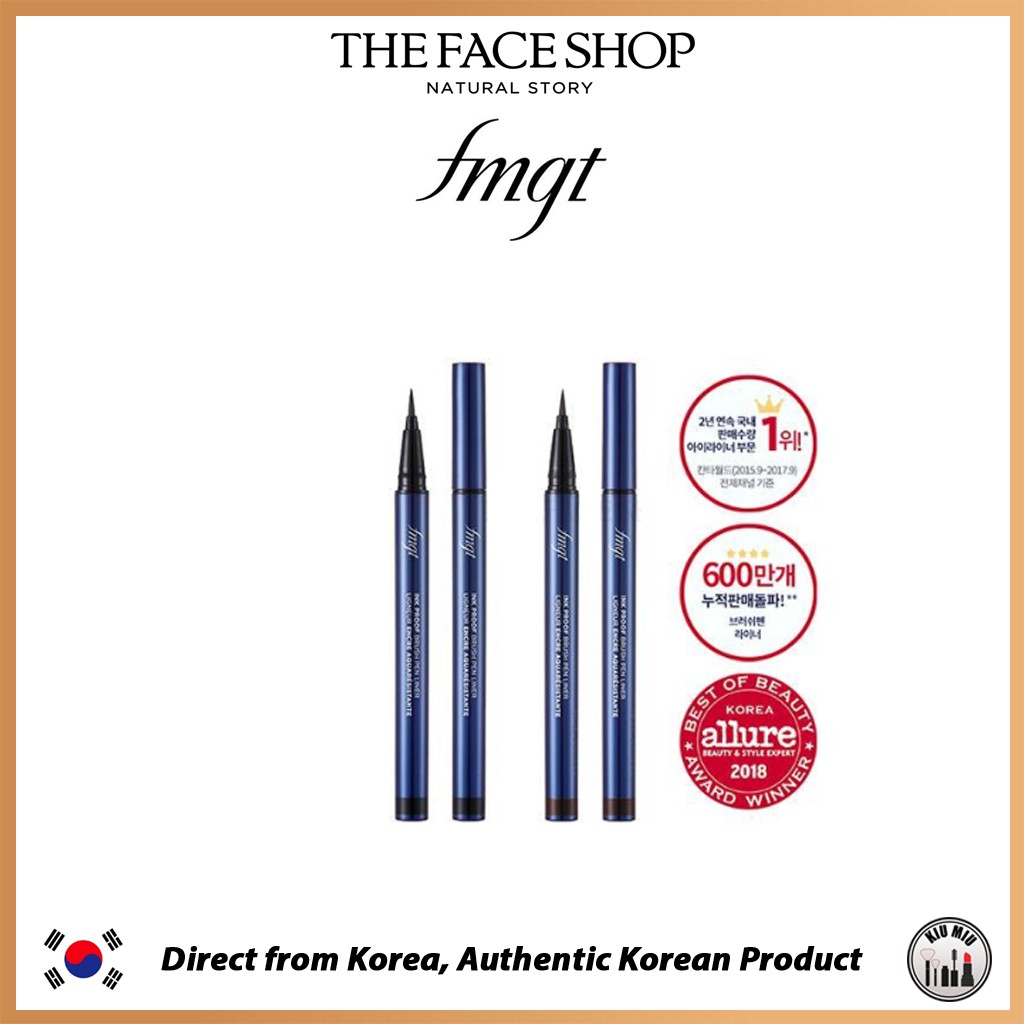 THE FACE SHOP fmgt Ink Proof Brush Pen Liner *ORIGINAL KOREA*