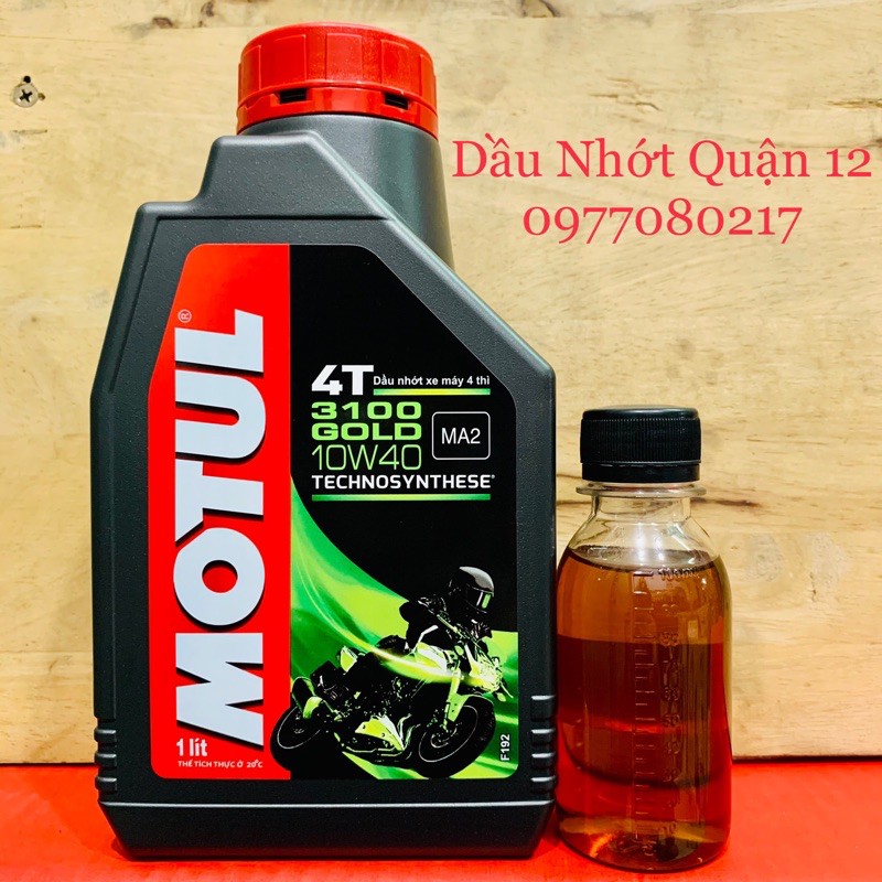 Nhớt Tổng Hợp Xe Số -  Tay Côn MOTUL 3100 GOLD 4T 10W-40 800ML - 1 Lit Sản Phẩm Của Motul Việt Nam