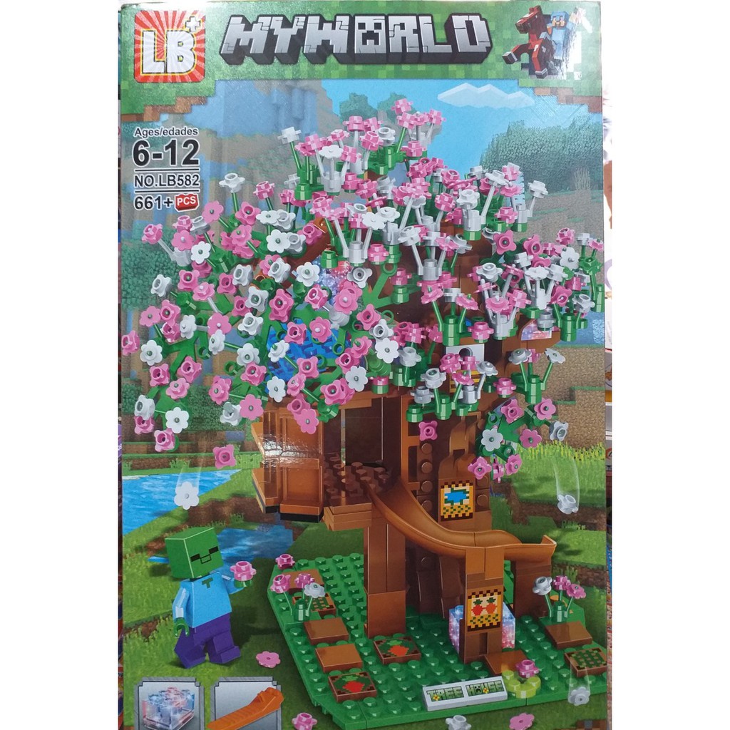 Lego Minecraft xếp hình công viên cầu trượt LB 582/661 mảnh ghép