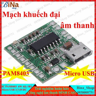 Mạch khuếch đại âm thanh PAM8403 (module Bluetooth 4.0 mua riêng)