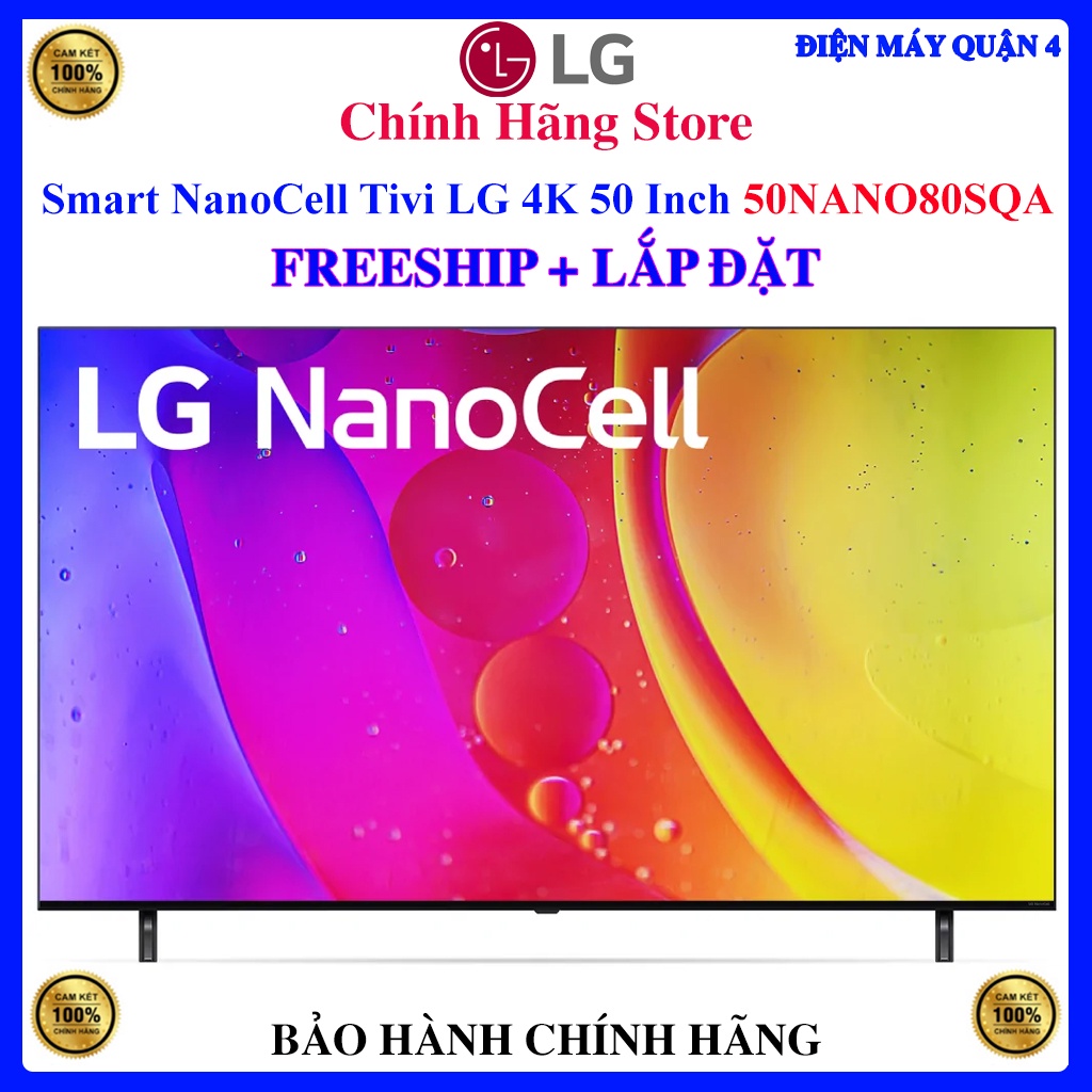 Smart NanoCell Tivi LG 4K 50 Inch 50NANO80SQA