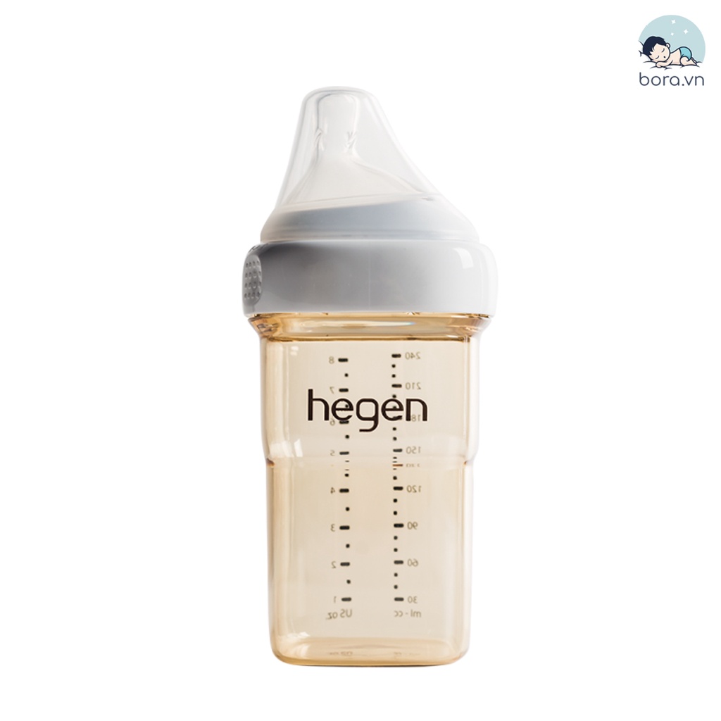 Bình sữa Hegen cao cấp 60ml 150ml 240ml 330ml, được chọn núm, cam kết chính hãng