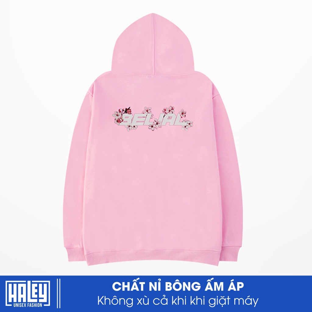 Áo Hoodie Nam Nữ HALEY Màu Hồng Unisex Nỉ Bông Hàn Quốc mã HD205 Chất nỉ đẹp dày - Quà tặng ngẫu nhiên