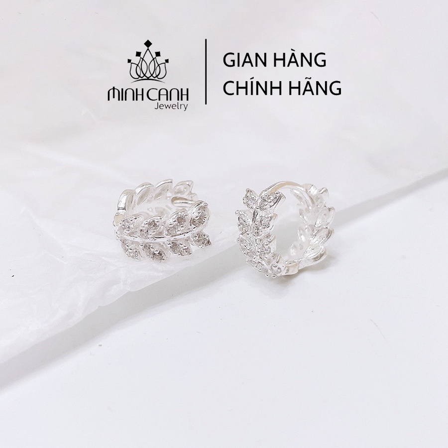 Bông Tai Bạc Cuộn Lá - Minh Canh Jewelry