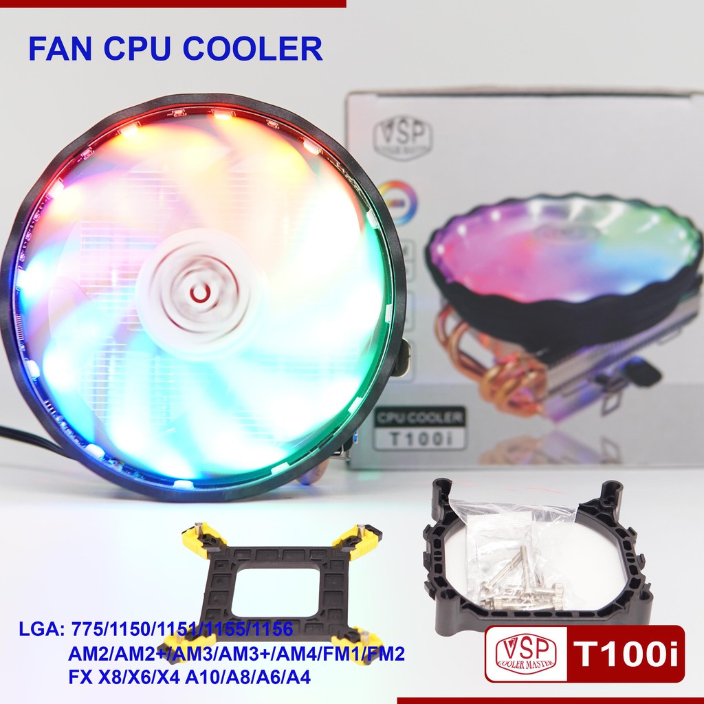 Quạt Tản Nhiệt CPU VSP COOLER MASTER T100i LED