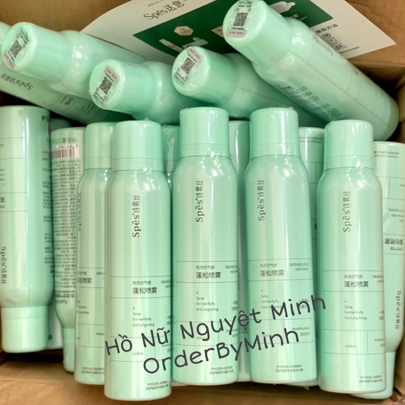 Dầu gội khô Spes 150ml chính hãng, hương chanh bạc hà thanh mát