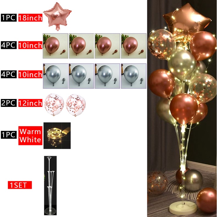 Bong Bóng Trong Suốt Có Đèn Led Trang Trí Tiệc Sinh Nhật