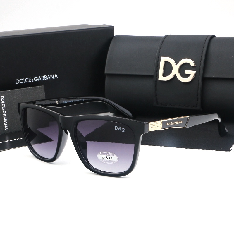 DOLCE &amp; GABBANA Kính Mát in Chữ Nhiều Màu Sắc Phong Cách Cổ Điển Thời Trang Chống Tia uv400 Dành Cho Nam Và Nữ
