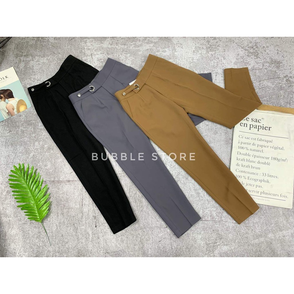 (Giá rẻ vô địch) Quần baggy công sở nữ cao cấp đai lệch | BigBuy360 - bigbuy360.vn
