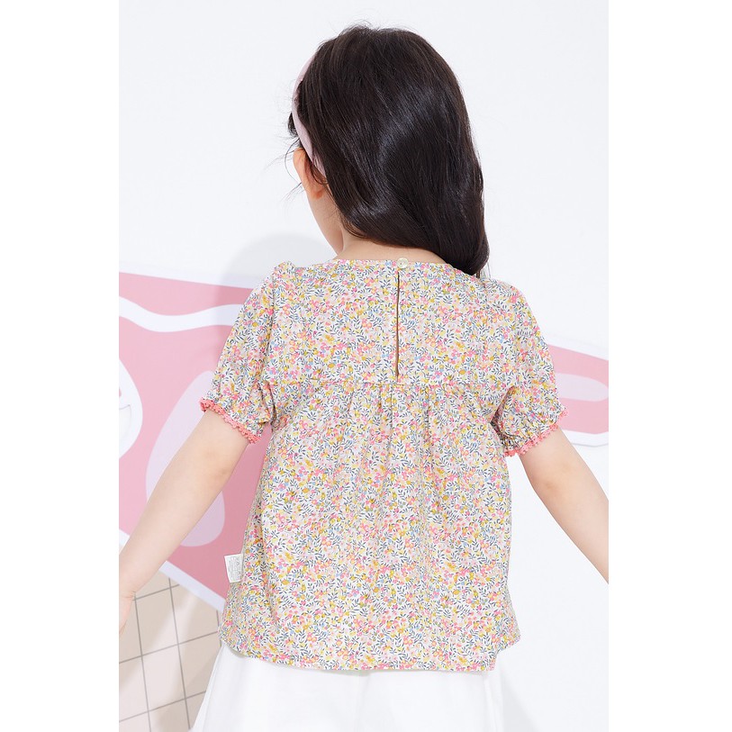 (3-7 tuổi) Áo ngắn tay hoa nhí Balabala 201221118003 (có hình thật)