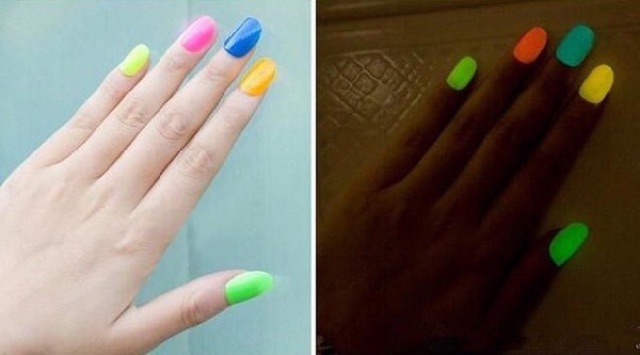 Sơn Móng Tay Dạ Quang Nổi Bật-Sơn Móng Tay Dạ Quang Phát Sáng